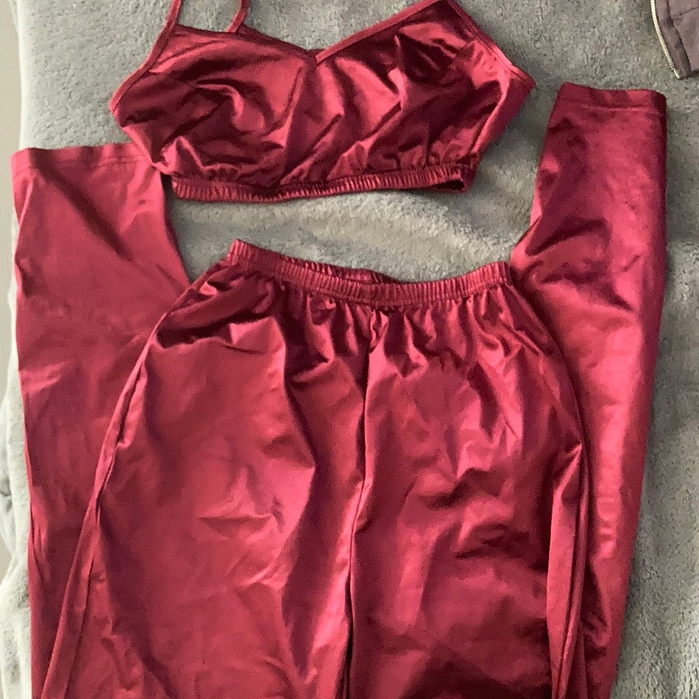silk top and bottom set